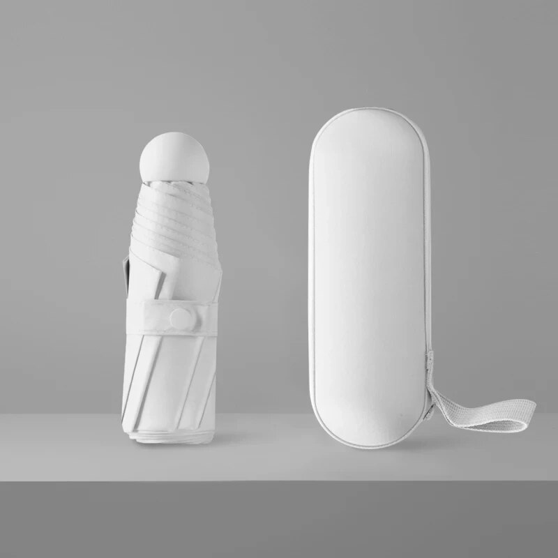 TK Paraguas Automático Y Plegable De Viaje 1pc Con 6 Ramas Refortificadas Resistente Al Agua Ligero Y Compacto Para Uso Diario
