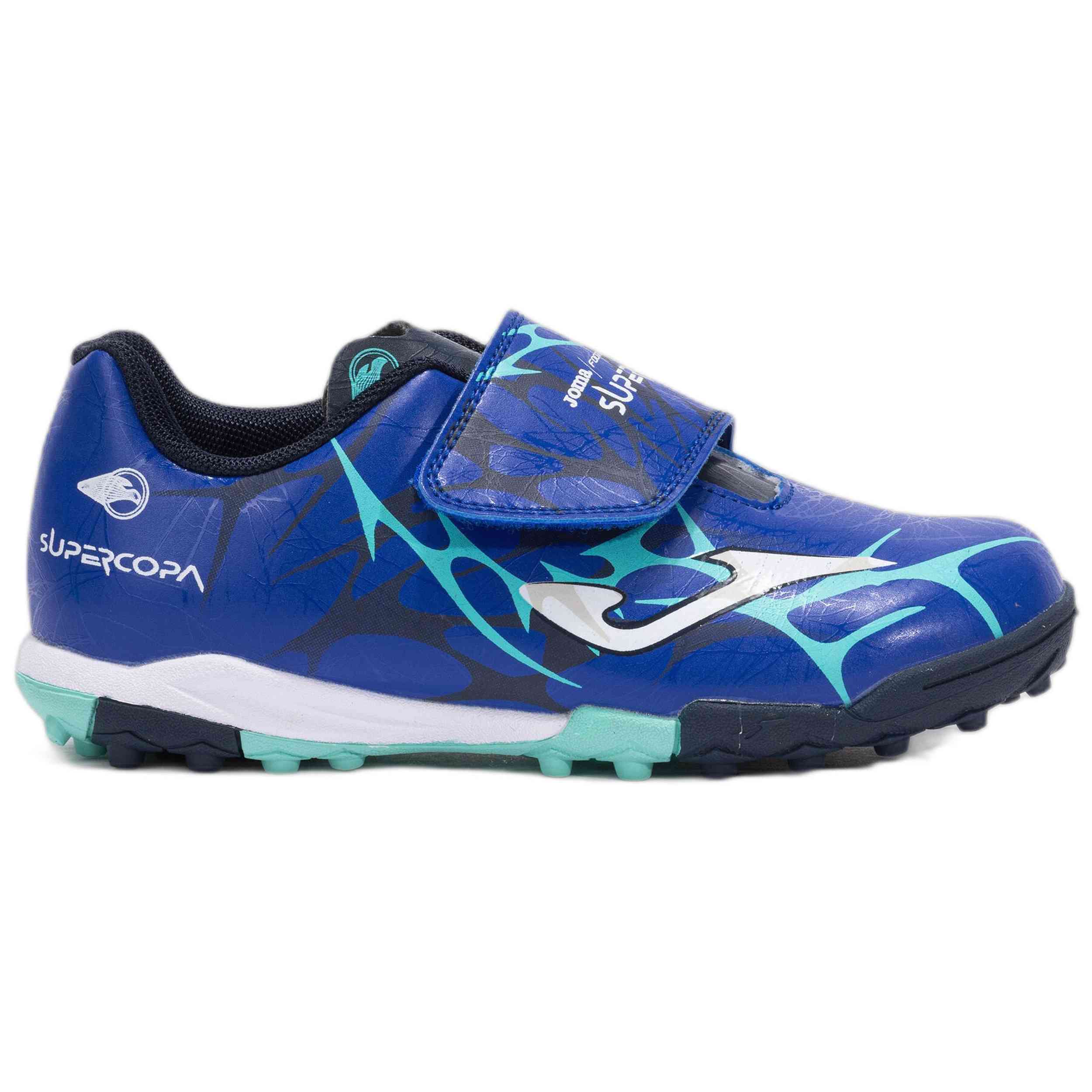 Botas De Futbol Joma modelo SCJW2504TFV para Niños en color Azul