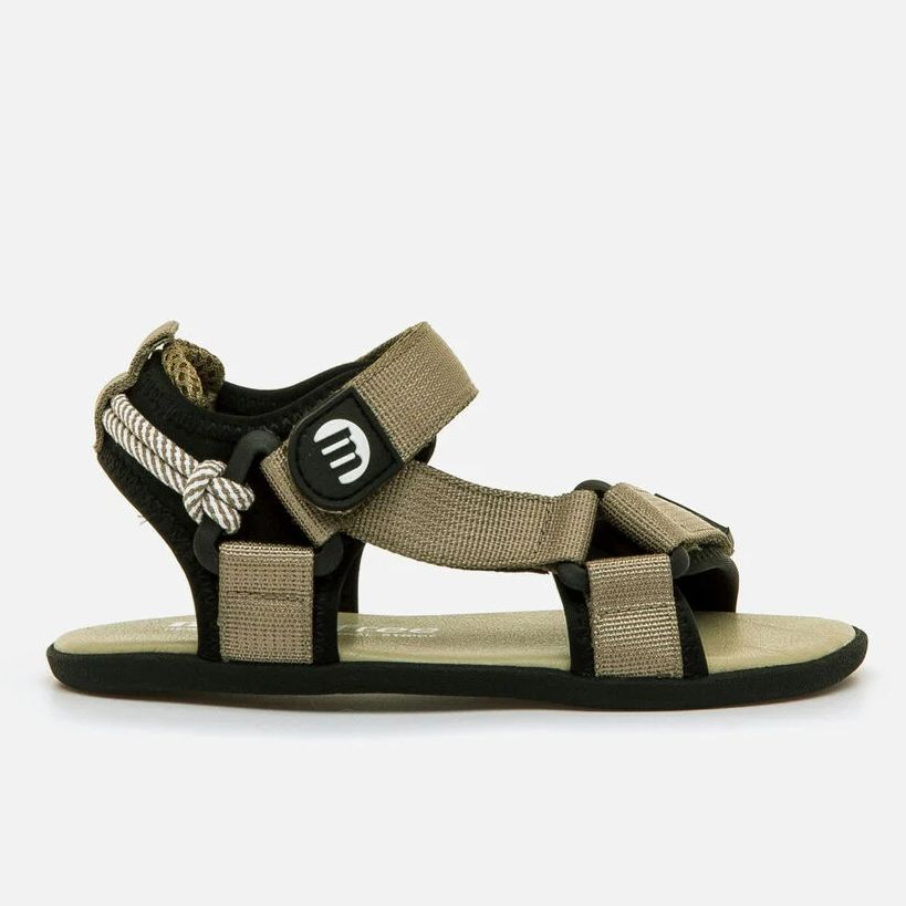 Mustang Free Sandalia Deportiva Niño 49375 Barefoot Ajustable Kaki/Negro