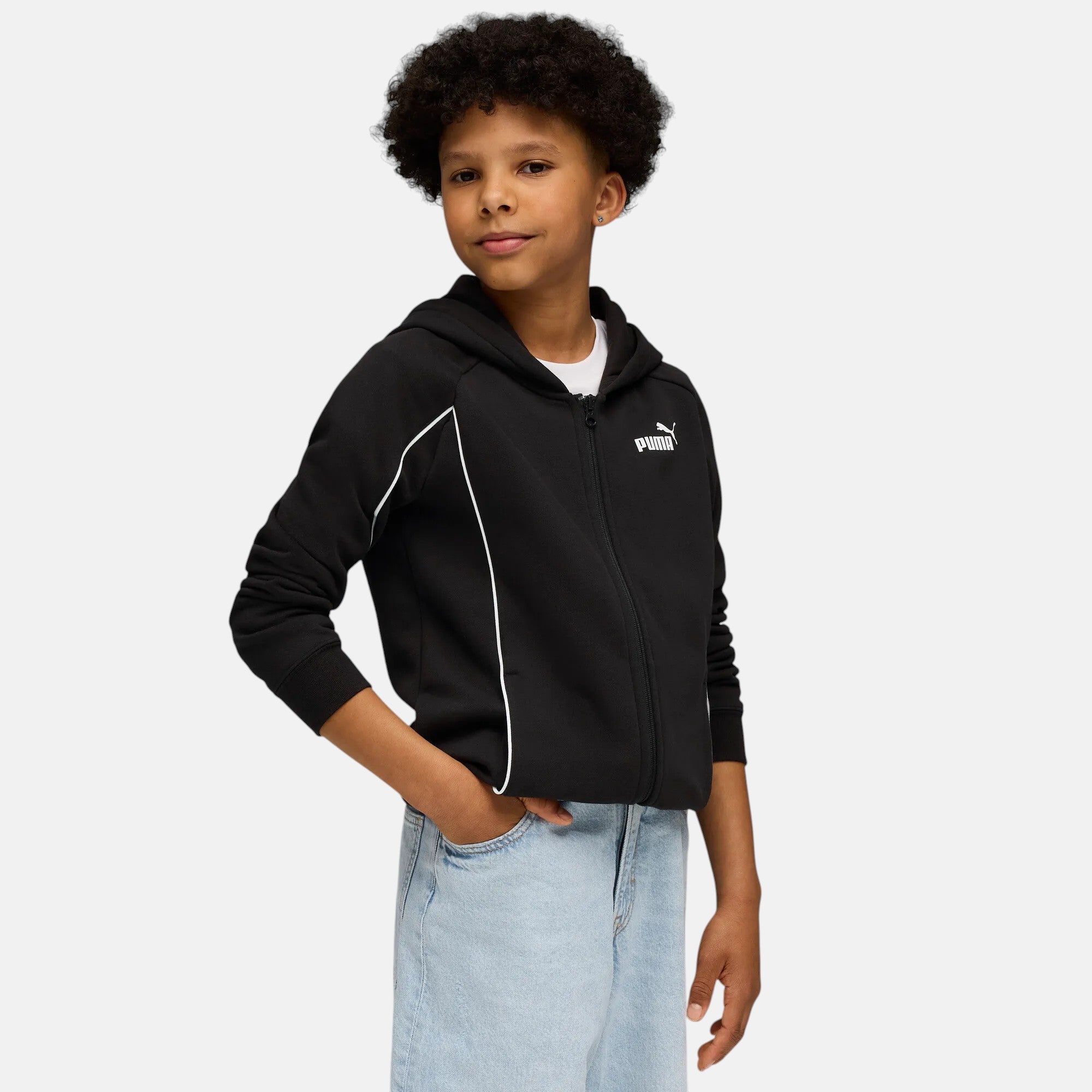 Puma – Sport 688858-01 – Sudadera Con Cremallera Completa Y Capucha - Niño