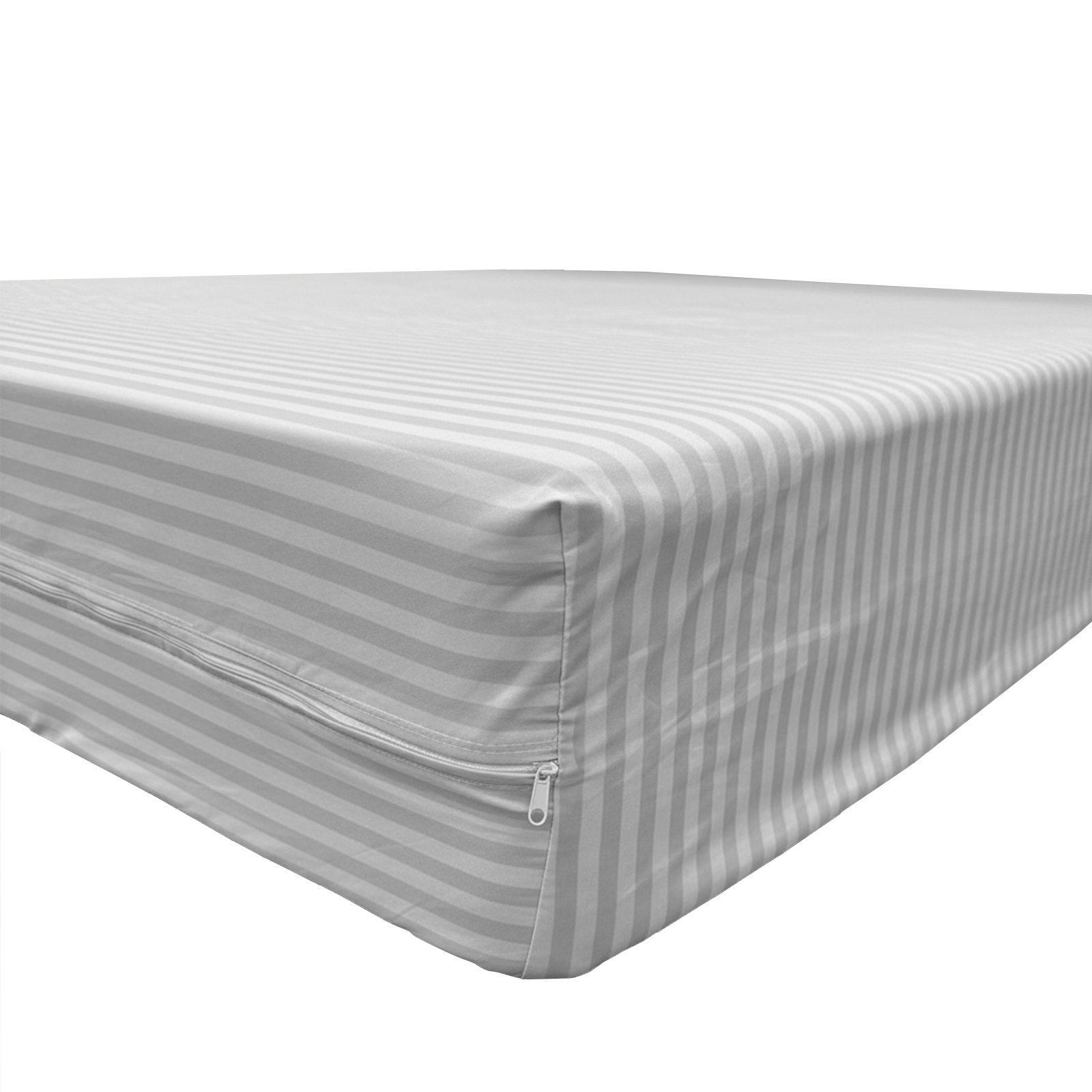 Bajera Ajustable Rayas Satinadas 360° Elástica, Tejido 100% Poliéster Suave Transpirable Lavable a 40°C, Altura adaptable 22-28cm para colchones gruesos, Todas las Tallas Cama 90/105/135/150/180cm, Funda de Colchón Decorativa para Hogar y Alojamientos Tur