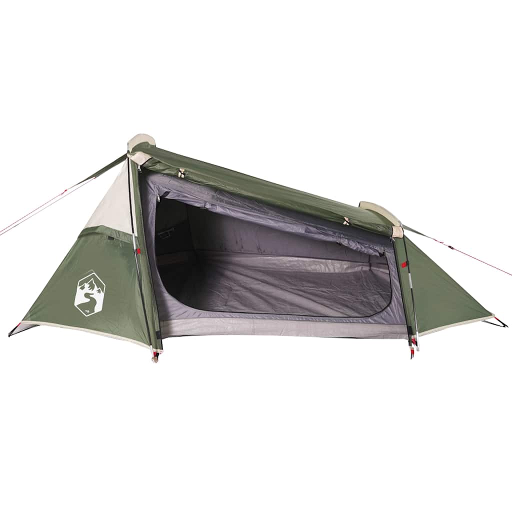 vidaXL Tienda campaña túnel 2 personas tela opaca impermeable Color Blanco opaco,  Gris y naranja,  Azul y mas