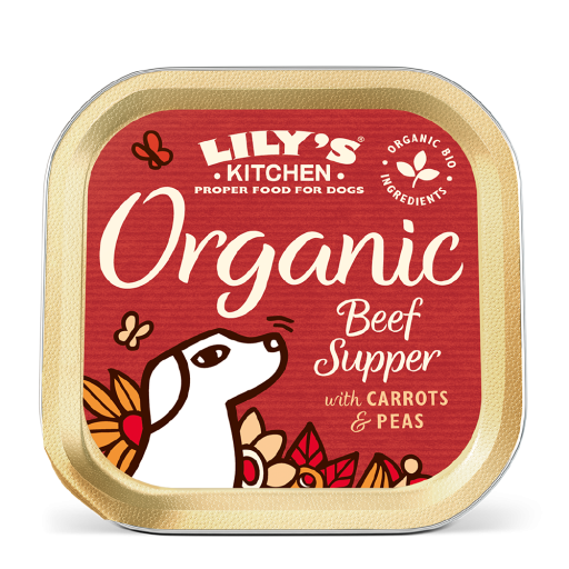 Lily's Kitchen Comida Húmeda Cena de Ternera Ecológica para Perros - 150 GR