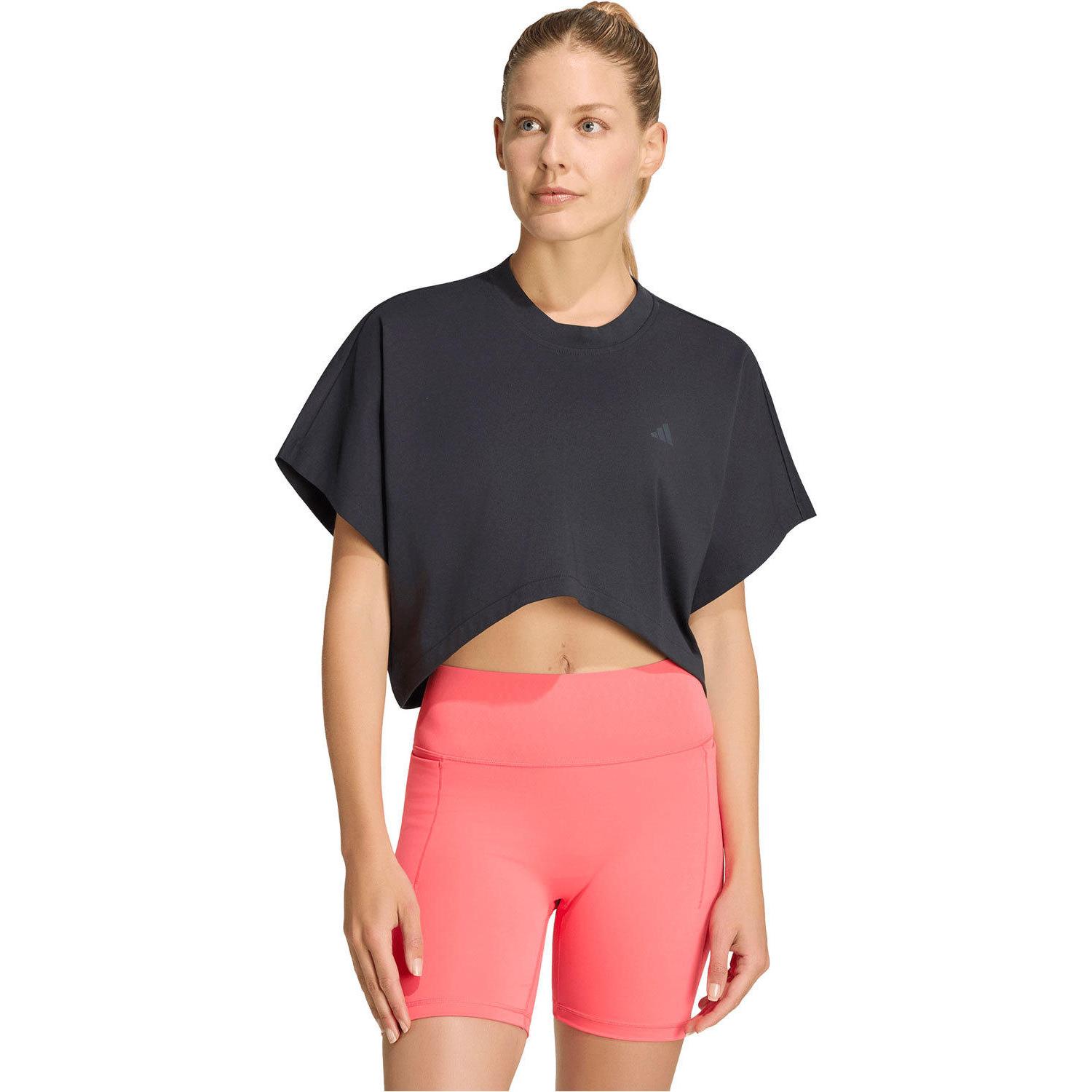 CAMISETAS FITNESS MUJER Adidas PWR GFX TEE NEGRO