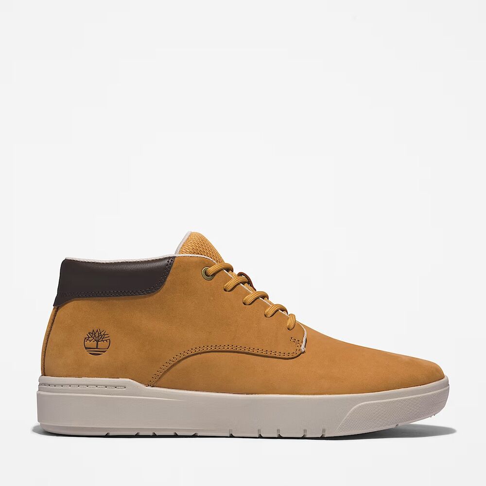 Zapatillas Marrón Timberland Media Caña Con Cordones Seneca Bay