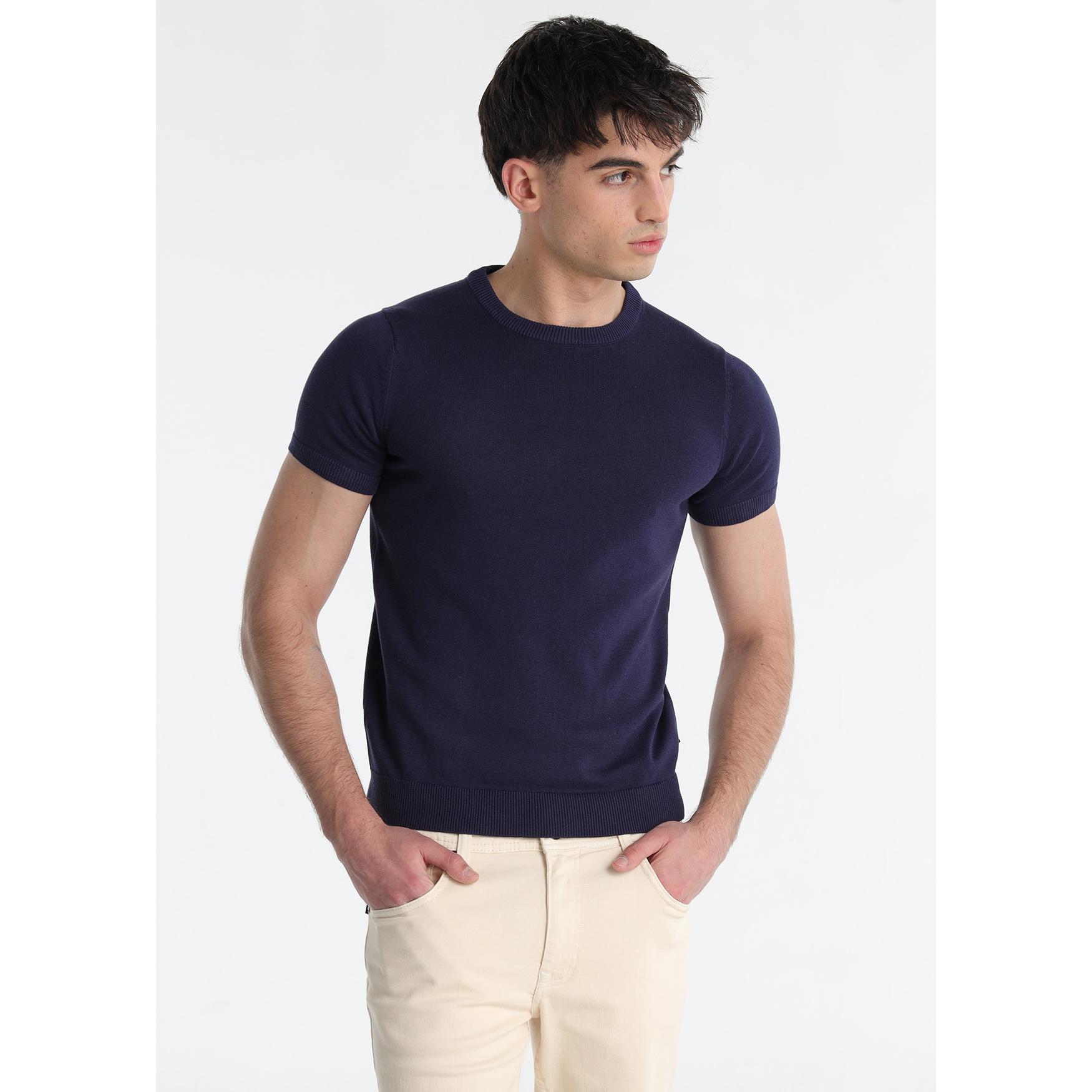 SIX VALVES - Camiseta Punto Logo Navy