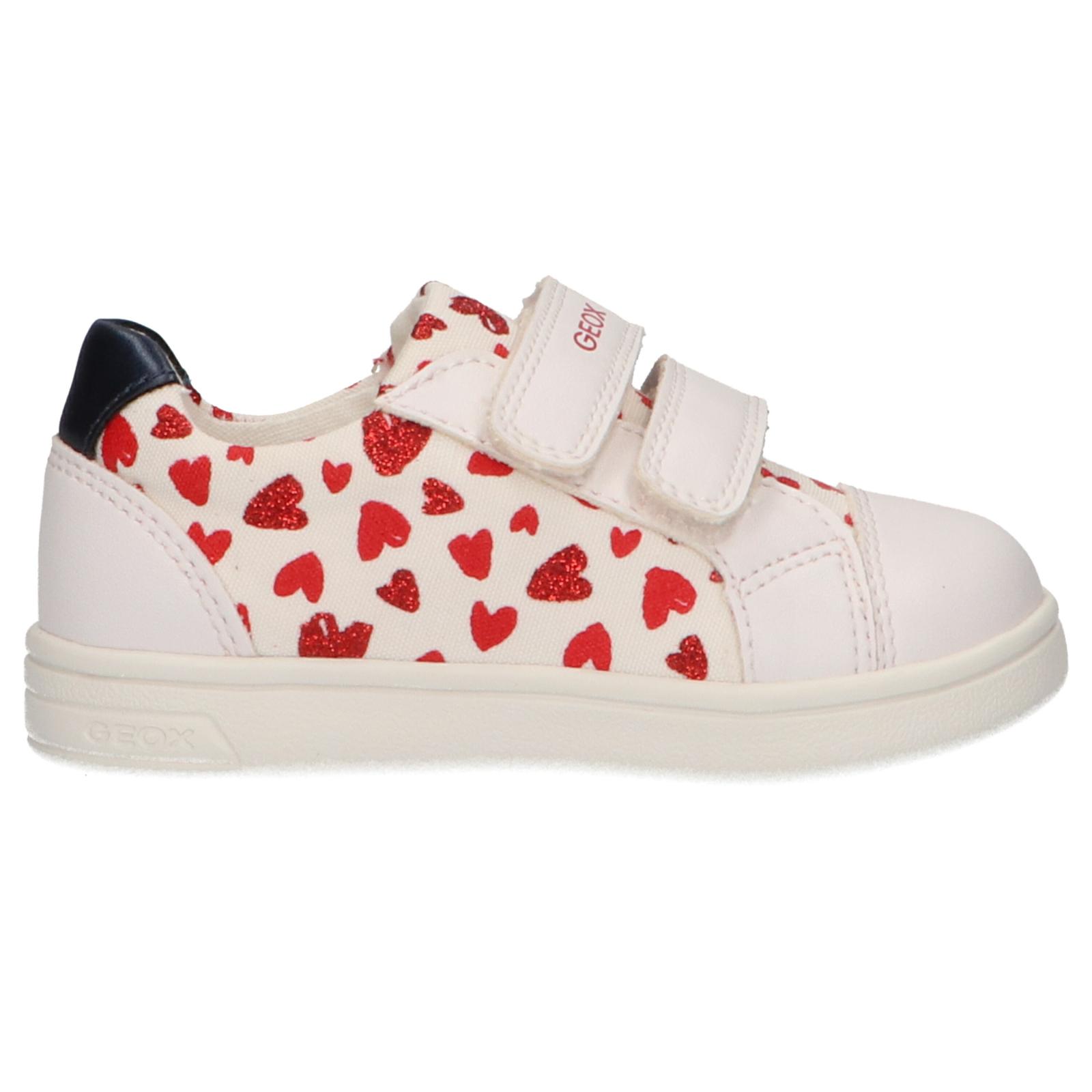 Geox b921we 0aw54 b djrock c0050 white girls' sneakers