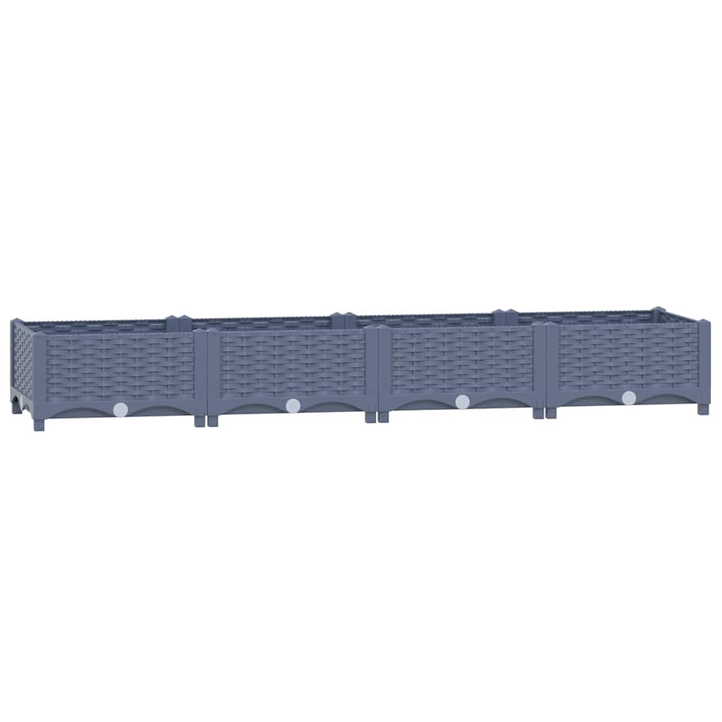 vidaXL Arriate polipropileno 160x40x23 cm