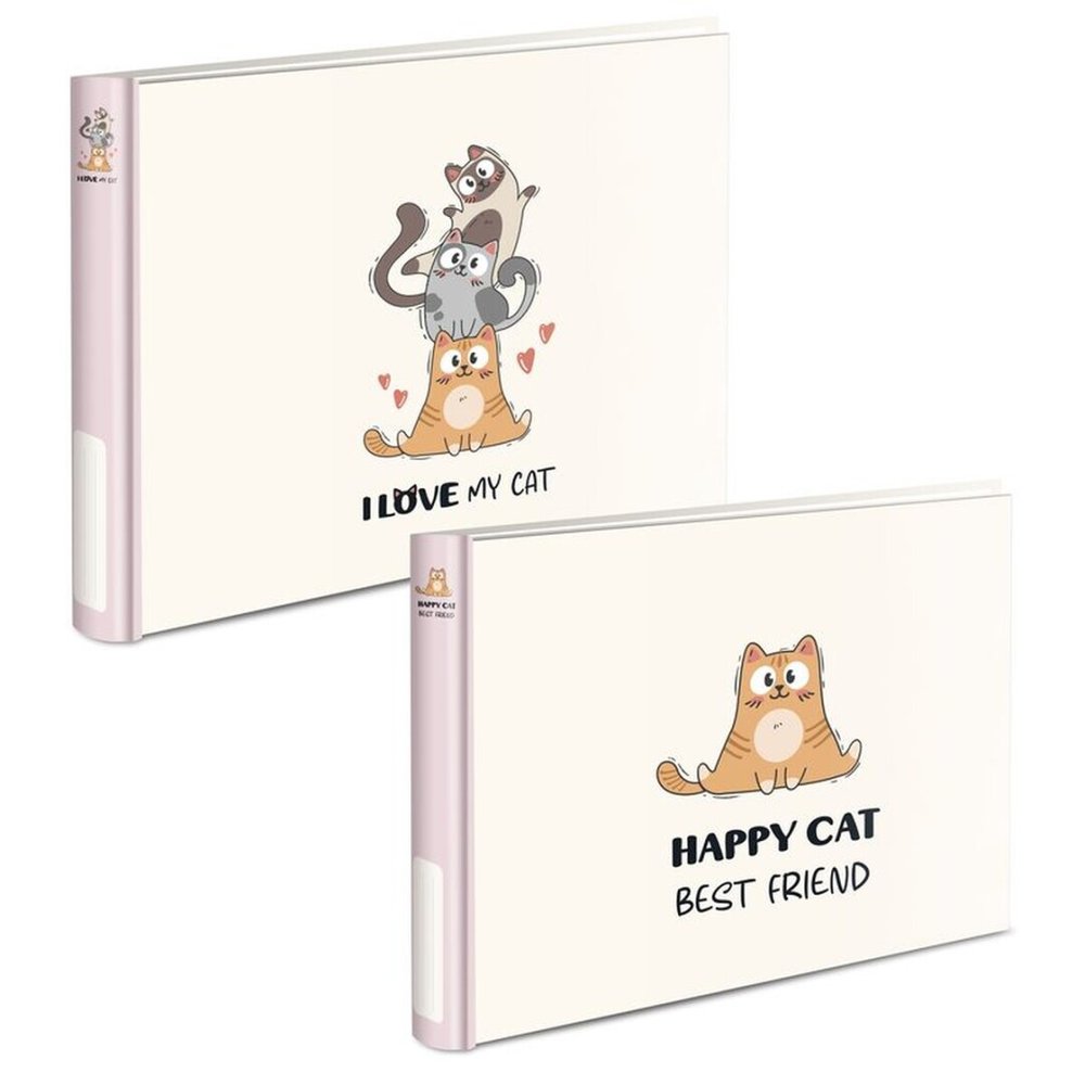 DCASA ALBUM FOTOS ADHESIVO 20PAG GATOS SURTIDOS MASCOTAS 22x5x25 Cms.