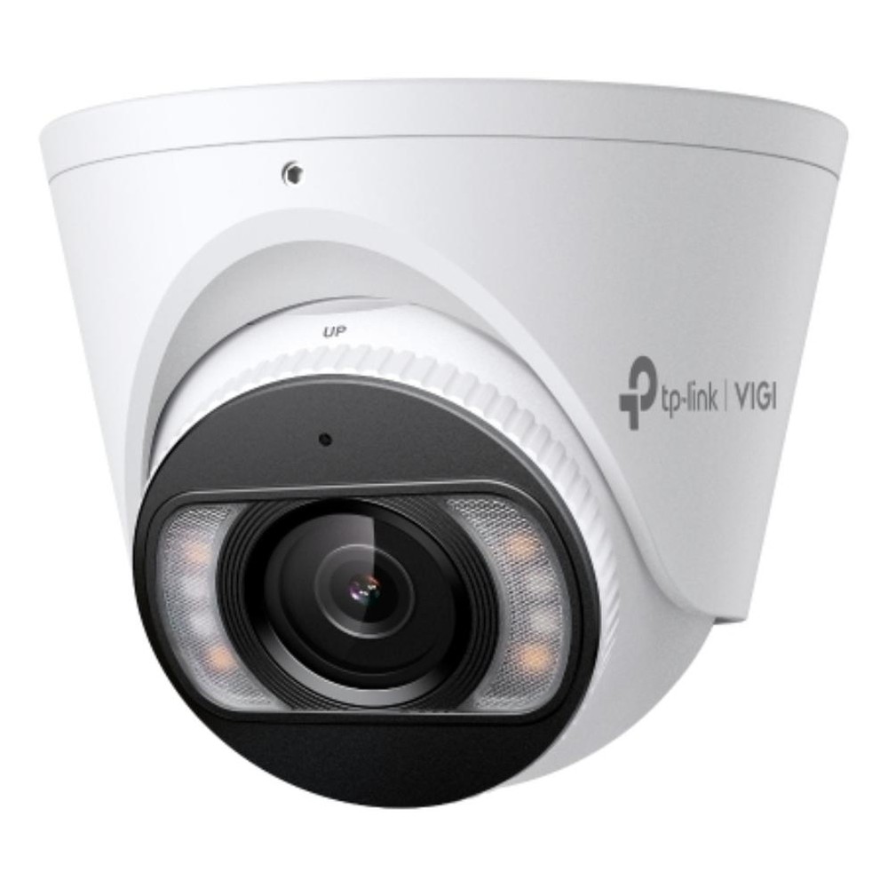 TP-Link - Cámara de seguridad IP Vigi C445 tipo turret 4 MP (2688x1520 px), resistente al agua IP67 para interior y exterior, con visión nocturna a 30 m y análisis inteligente de vídeo