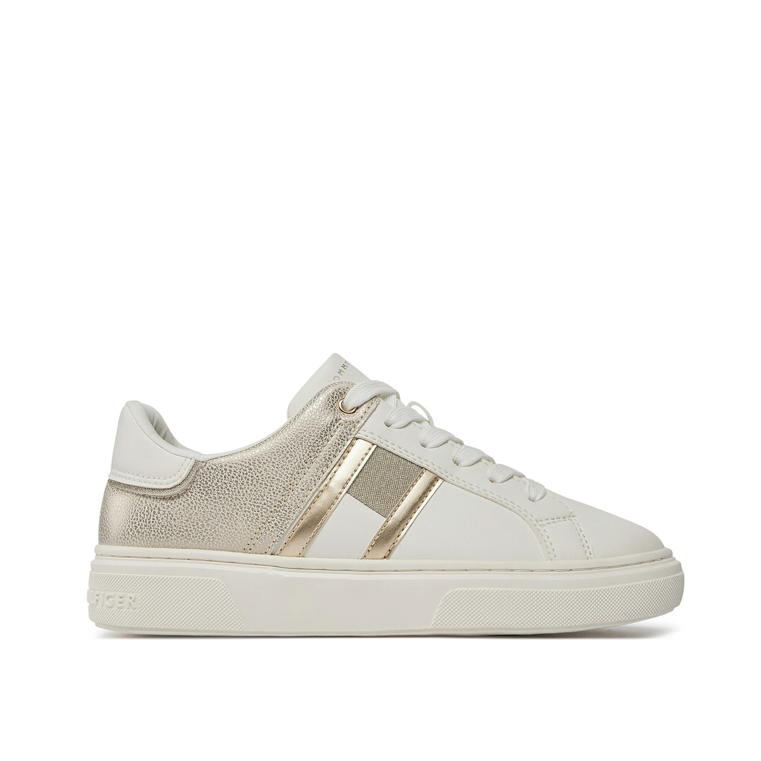 Tommy Hilfiger-Zapatilla Blanca/Platinum T3A9-33202-X024