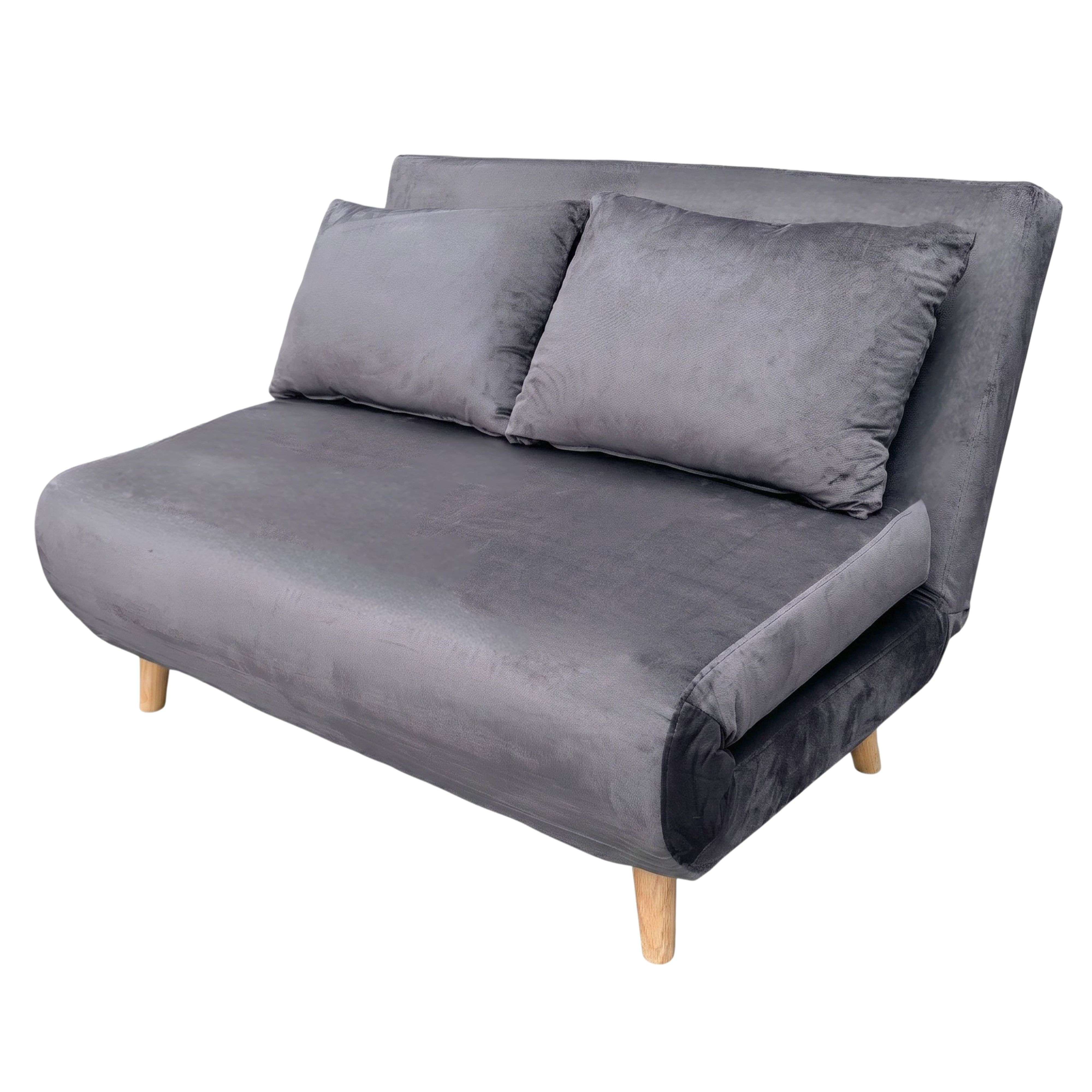 Miroytengo Sillón Cama 2 Plazas Nórdic Duo, Sofá Estilo Futón, Apertura Clic-Clac 118 cm