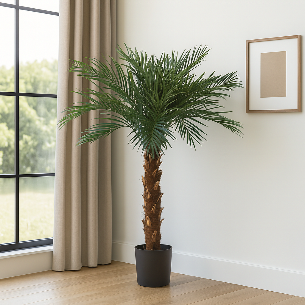 Poenia Arte Floral - Árbol Palmera Areca Artificial 170cm - Ref 631337 - Realista - Planta Tropical Decorativa - Planta Falsa de Aspecto Natural - Ideal para Hogar y Oficina - Sin Mantenimiento