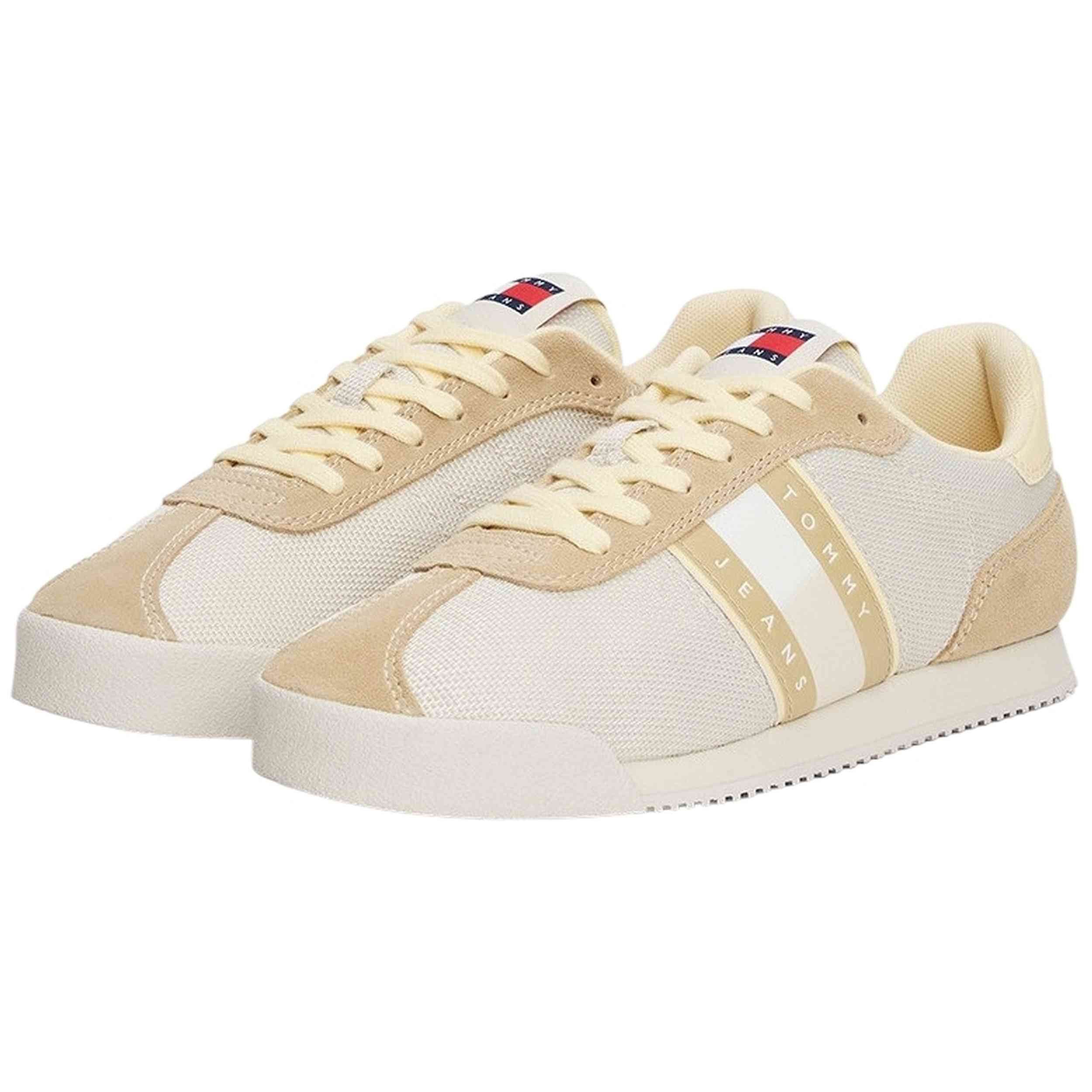 Zapatillas Tommy Hilfiger modelo Low Profile Runner "ACT-Beige" para Mujer en color Beige