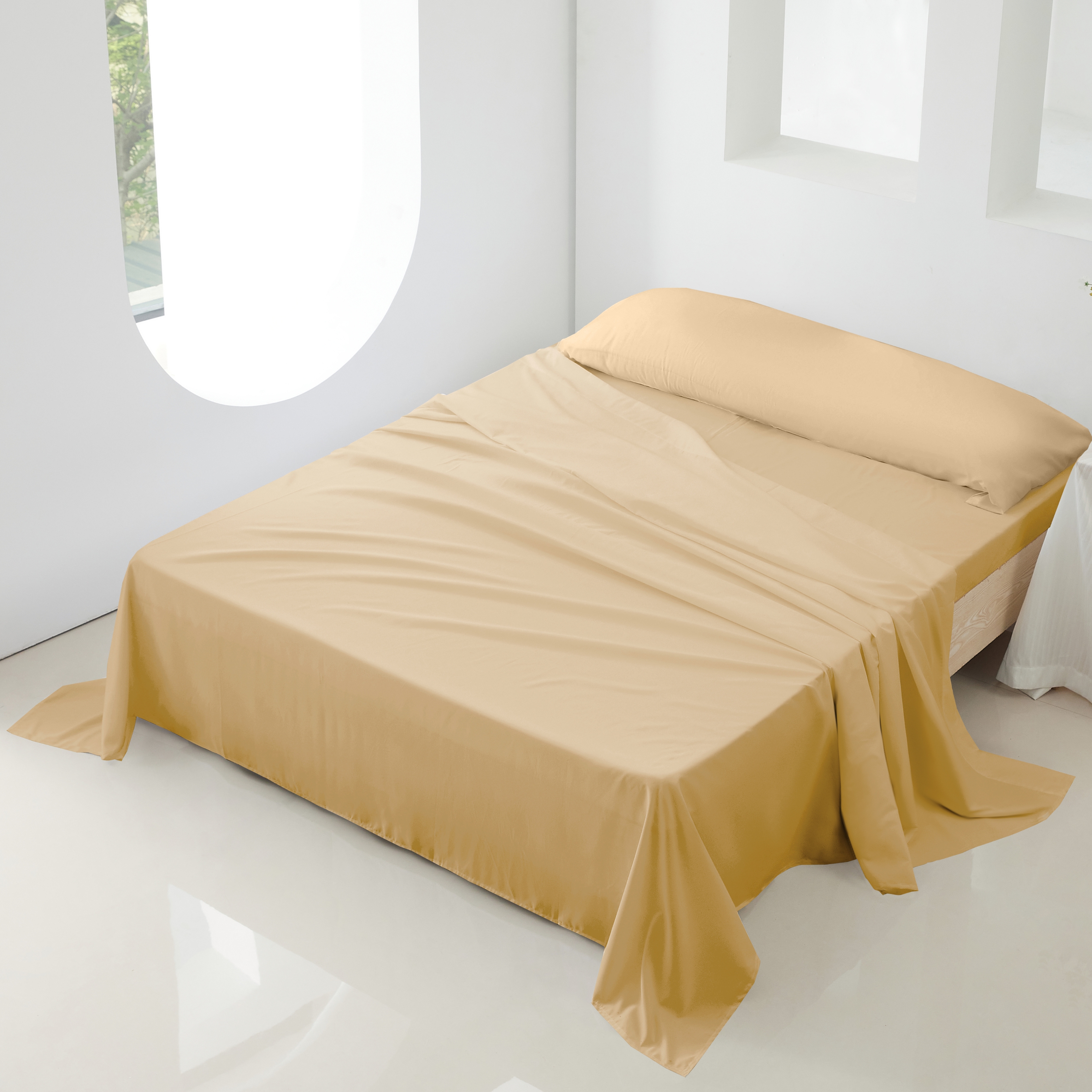 Novotextil Juego de Sábanas 100% Microfibra de 3 o 4 Piezas (Encimera, Bajera Ajustable hasta 30 cm y Fundas de Almohada) - Ropa de Cama Suave, Transpirable y Ligera