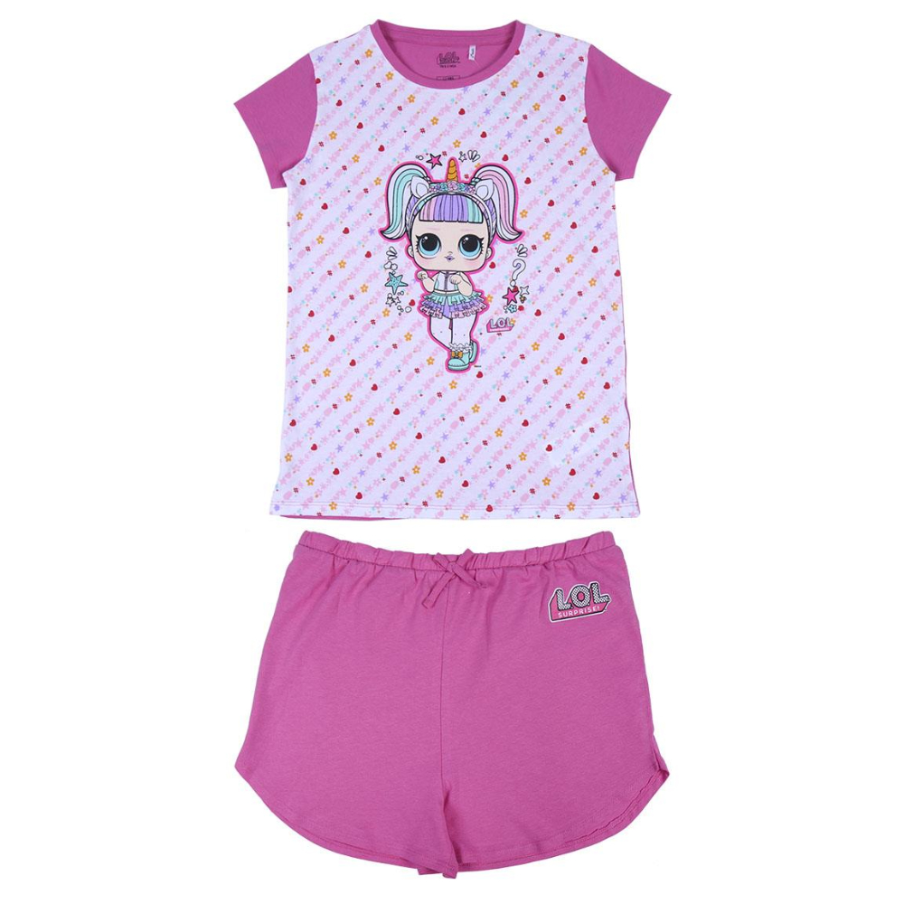 Lol Cerdá Pijama Corto 64284 Rosa Niña - Estampados Divertidos