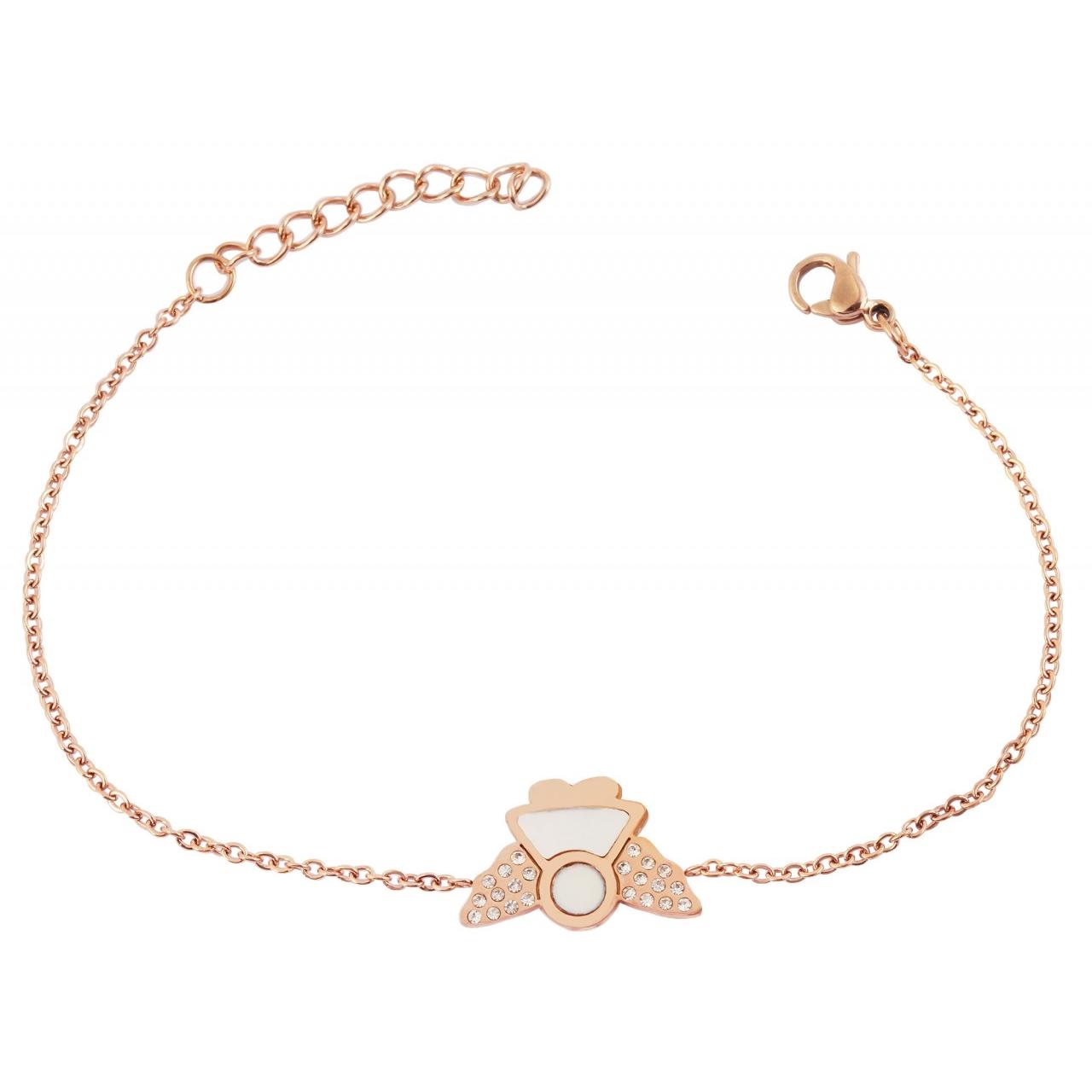 Akzent® Pulsera Rose Gold em Aço Inoxidável - 0368