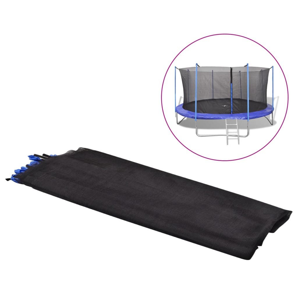 vidaXL Red de Seguridad de Cama Elástica Redonda Negra PE Cercado Salto Dimensiones 3.66 m, 3.05 m, 3.96 m y mas