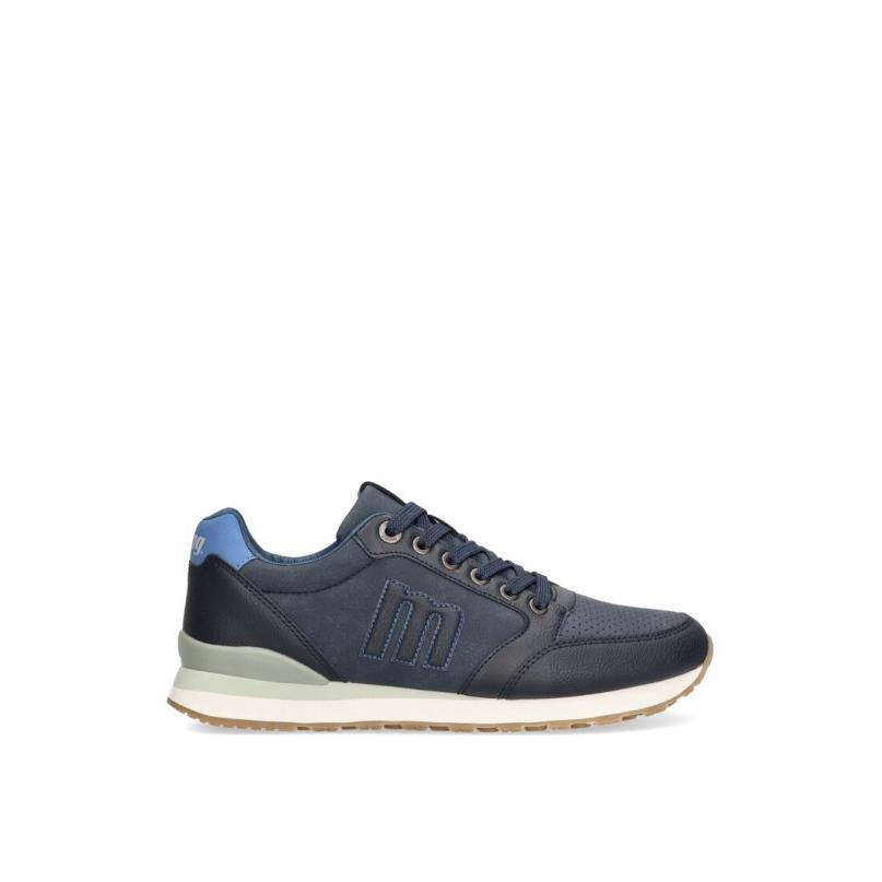 Zapatillas Casual Mustang - Hombre - Suela Plana - Modelo 84697 - Color Marino