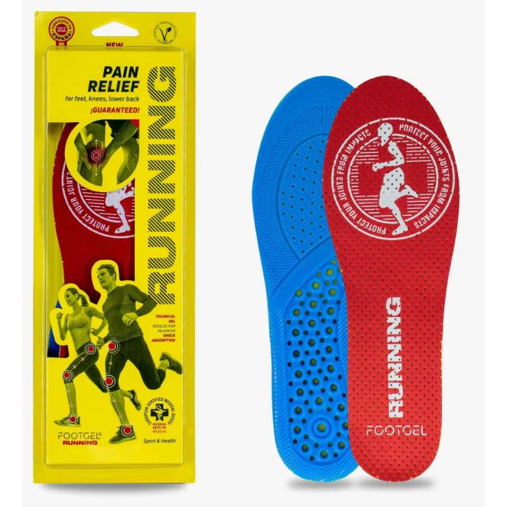 Plantillas Running Footgel - Certificación Sanitaria - Absorción de Impactos