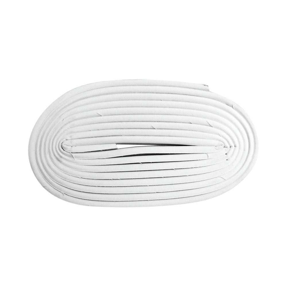Burlete de Caucho Compacto Tipo E Blanco/Marrón 9 mm x 6 m