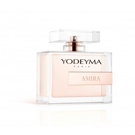 Yodeyma Eau de parfum Amira. Eau de Parfum Amira para Mujer de Yodeyma. Perfume femenino con esencia de pera, avellana y vainilla. Esta fragancia para mujer puede emplearse en cualquier ocasión, garantizando elegancia y sofisticación.