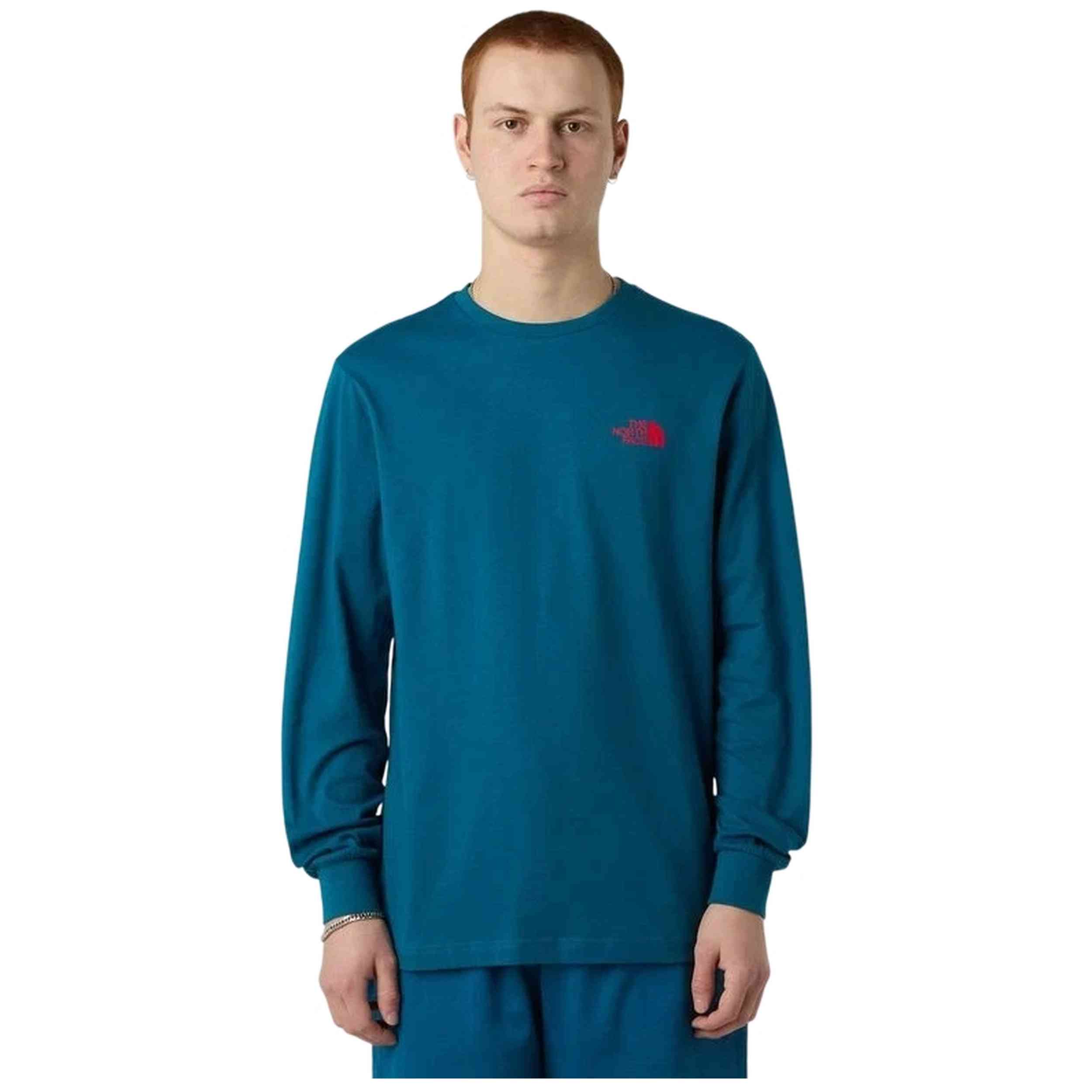 Camiseta De Manga Larga The North Face modelo NF0A87NNF9T1 para Hombre en color Azul