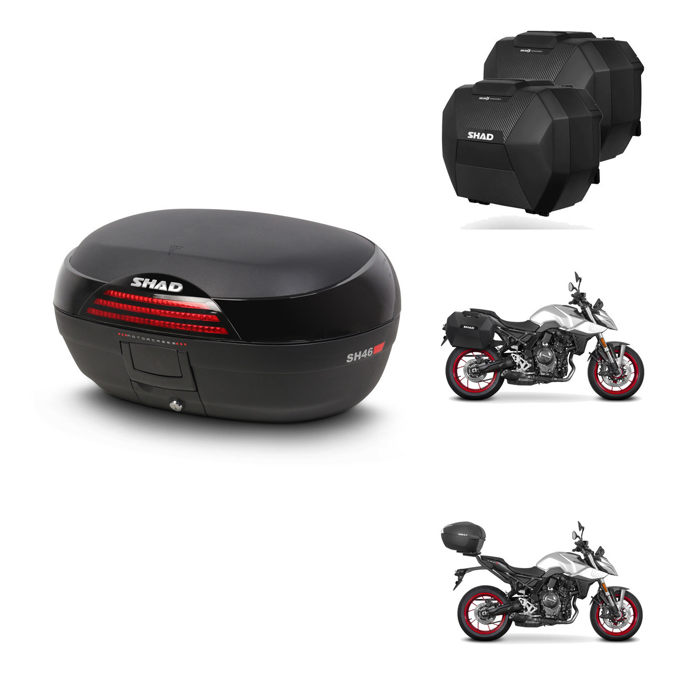 Maletas Sh38x Carbon + Herraje Baul + He KIT-581929