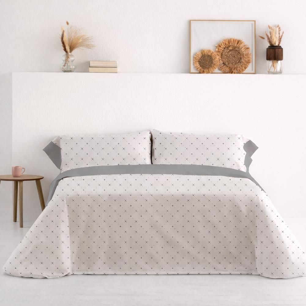 Carpe Diem Juego Sabanas Primavera Verano CELLA Gris 50% Algodón Cama 90,105,135,150,160,180 Tratamiento Antibolitas