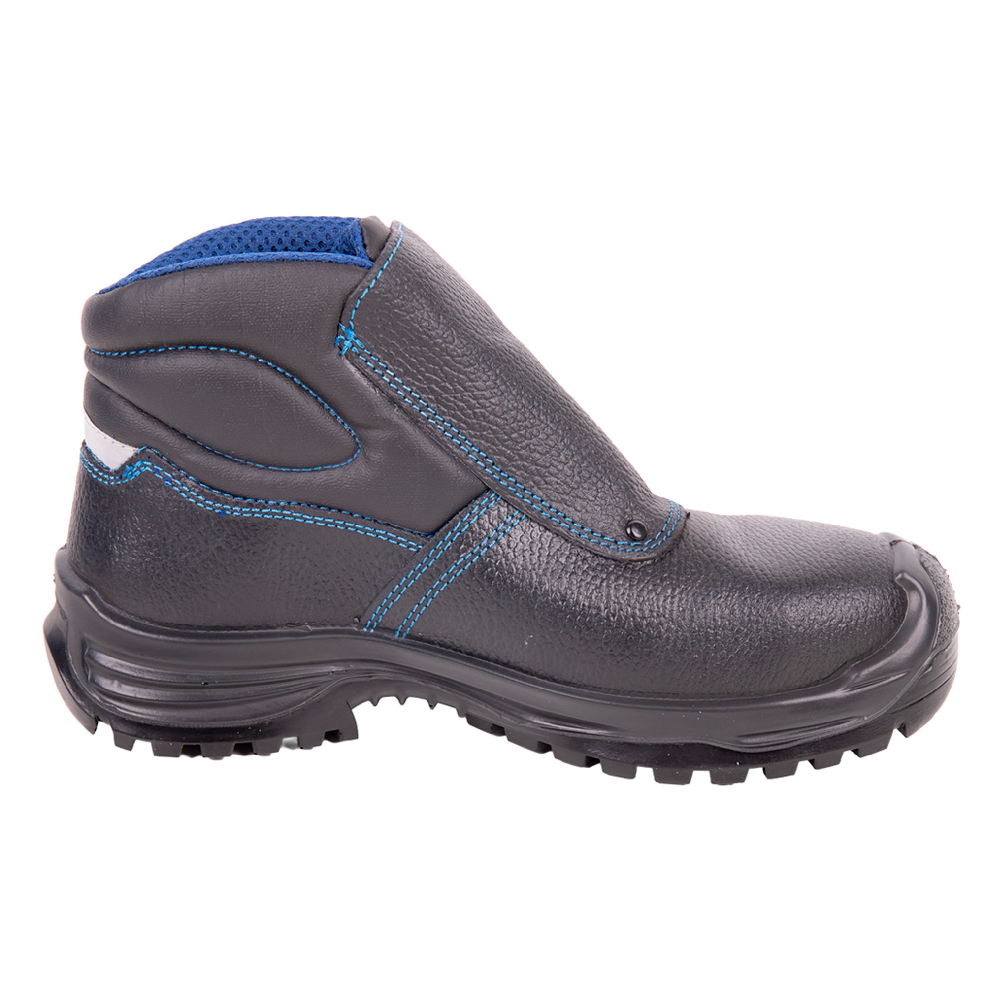 COFAN - Bota de Piel | Color Negro | Cierre de Velcro | Seguridad S3 | Modelo Urian | Puntera de Carbono Light