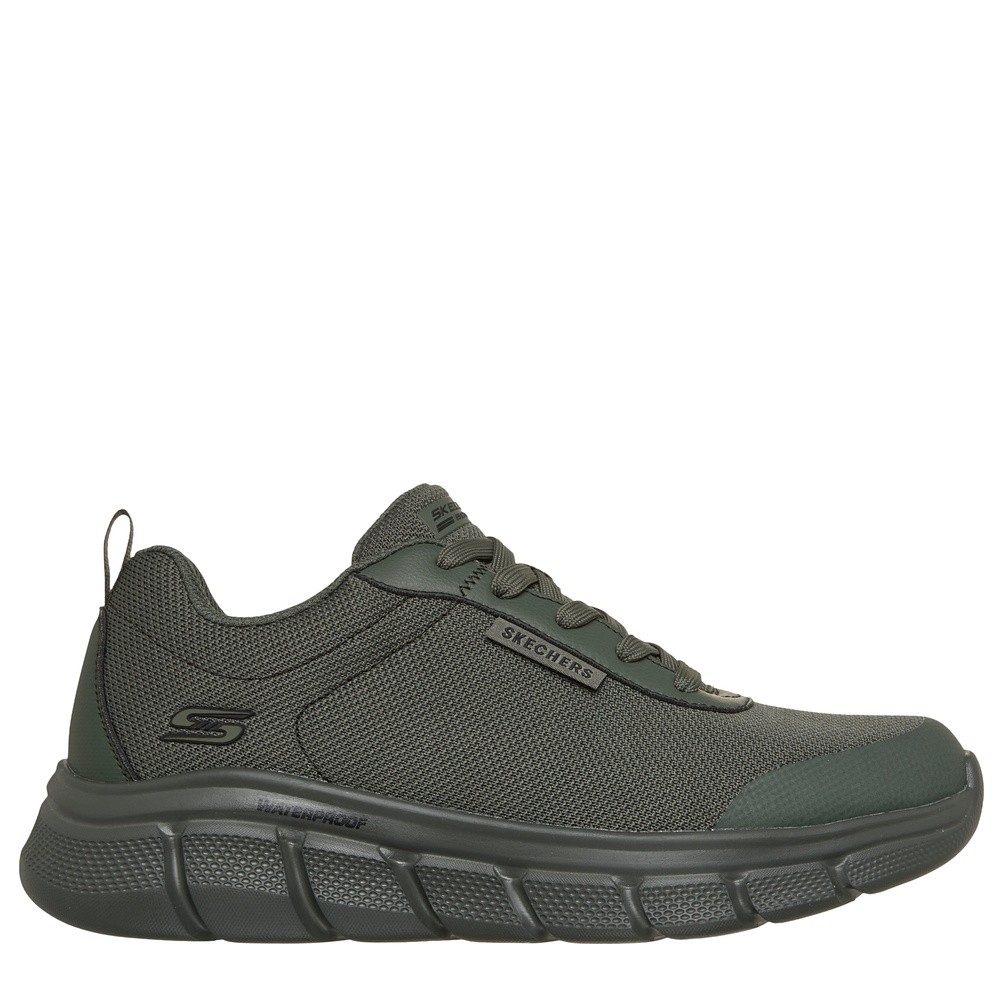 Cómoda BOBS B FLEX - RAINY EDGE kaki: zapatilla vegana con membrana impermeable y transpirable, plantilla Memory Foam y suela goma antideslizante. ¡Cómpralas ahora! Altura Tacón bajo (1-3 cm) Referencia