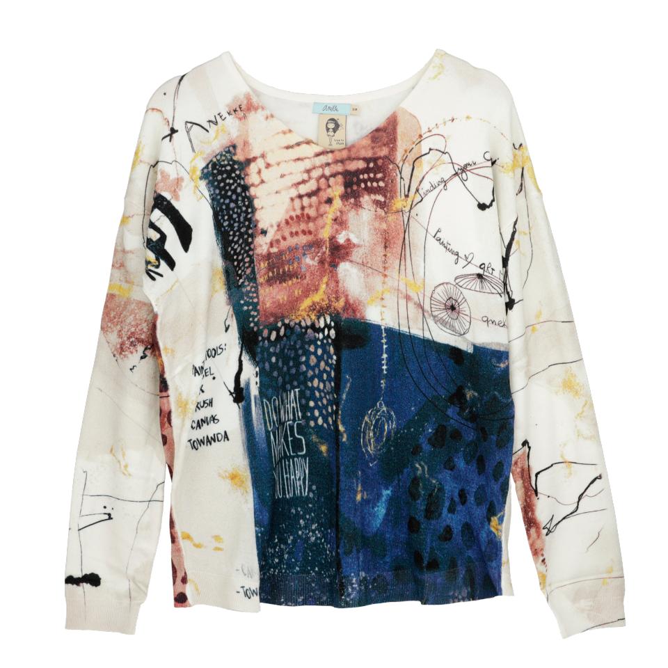 Jersey de mujer con original estampado Brush - Anekke Shoen
