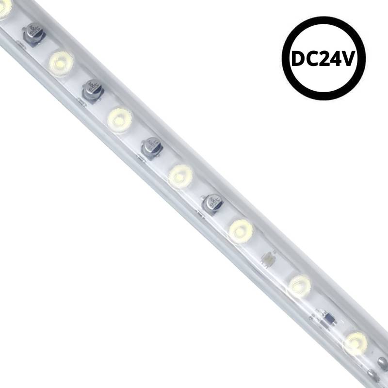 LEDBOX Tira LED DC24V WALL WASHER 30º, 18*16mm, 1 metro, IP67, 2,4cm corte, Blanco cálido. Tiras LED y Neones, Tiras Led 12V-24V DC