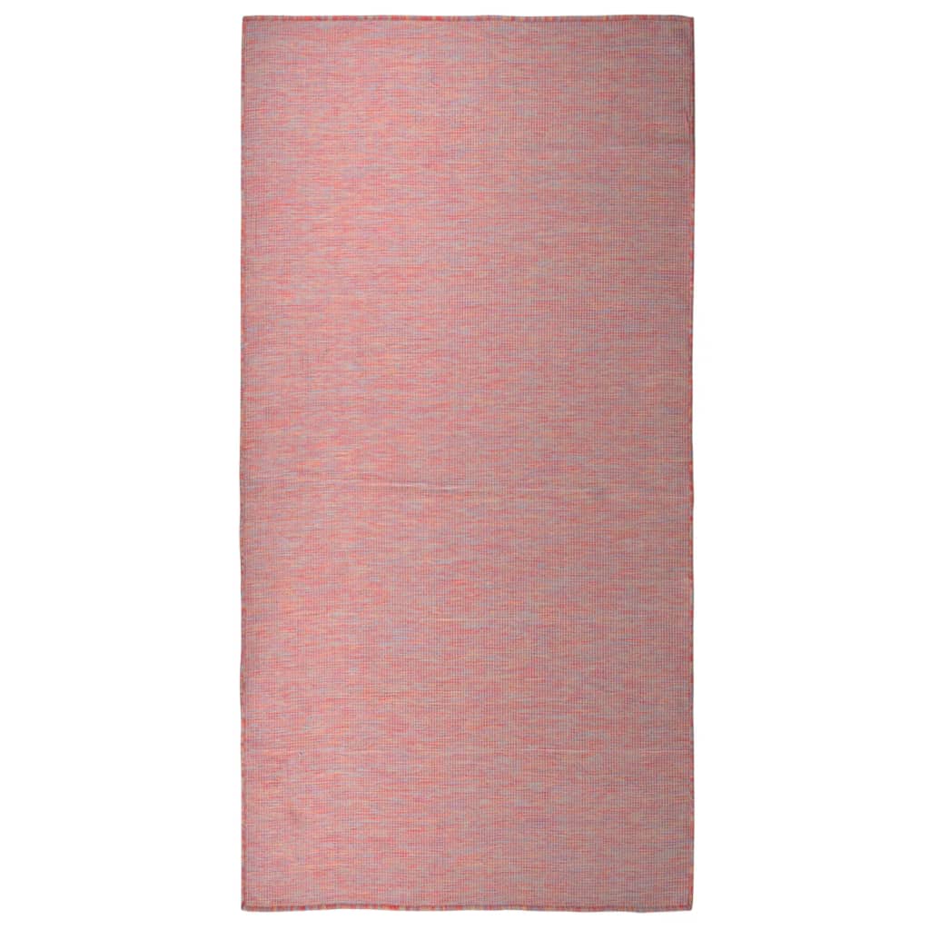 vidaXL Alfombra de exterior de tejido plano 100x200 cm Multicolor