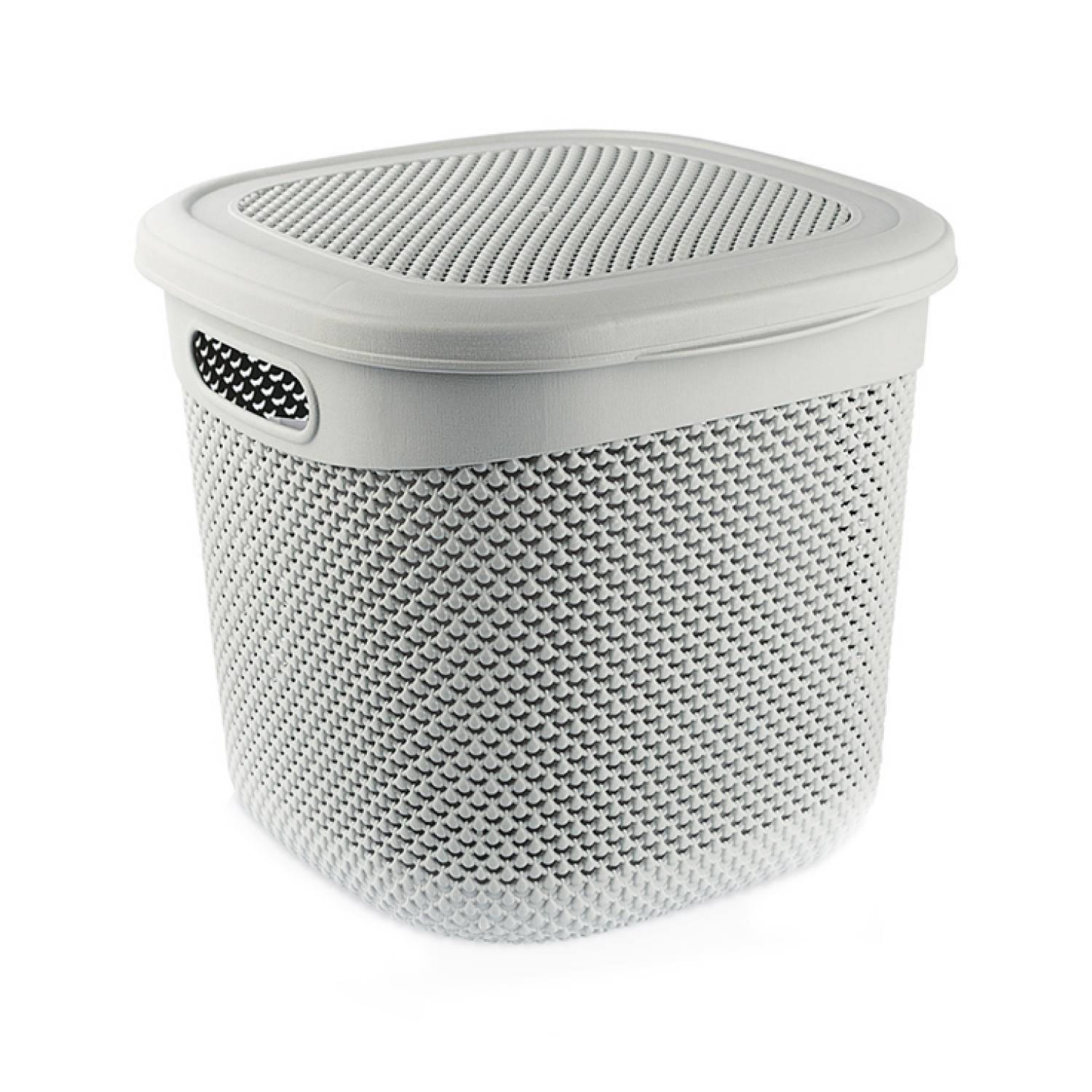 Cesta Mediana Cuadrada con Tapa 15 Litros 7house