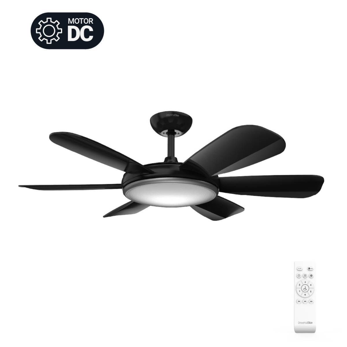 Ventilador de Techo Silencioso Negro 106cm | UNIVERSALBLUE