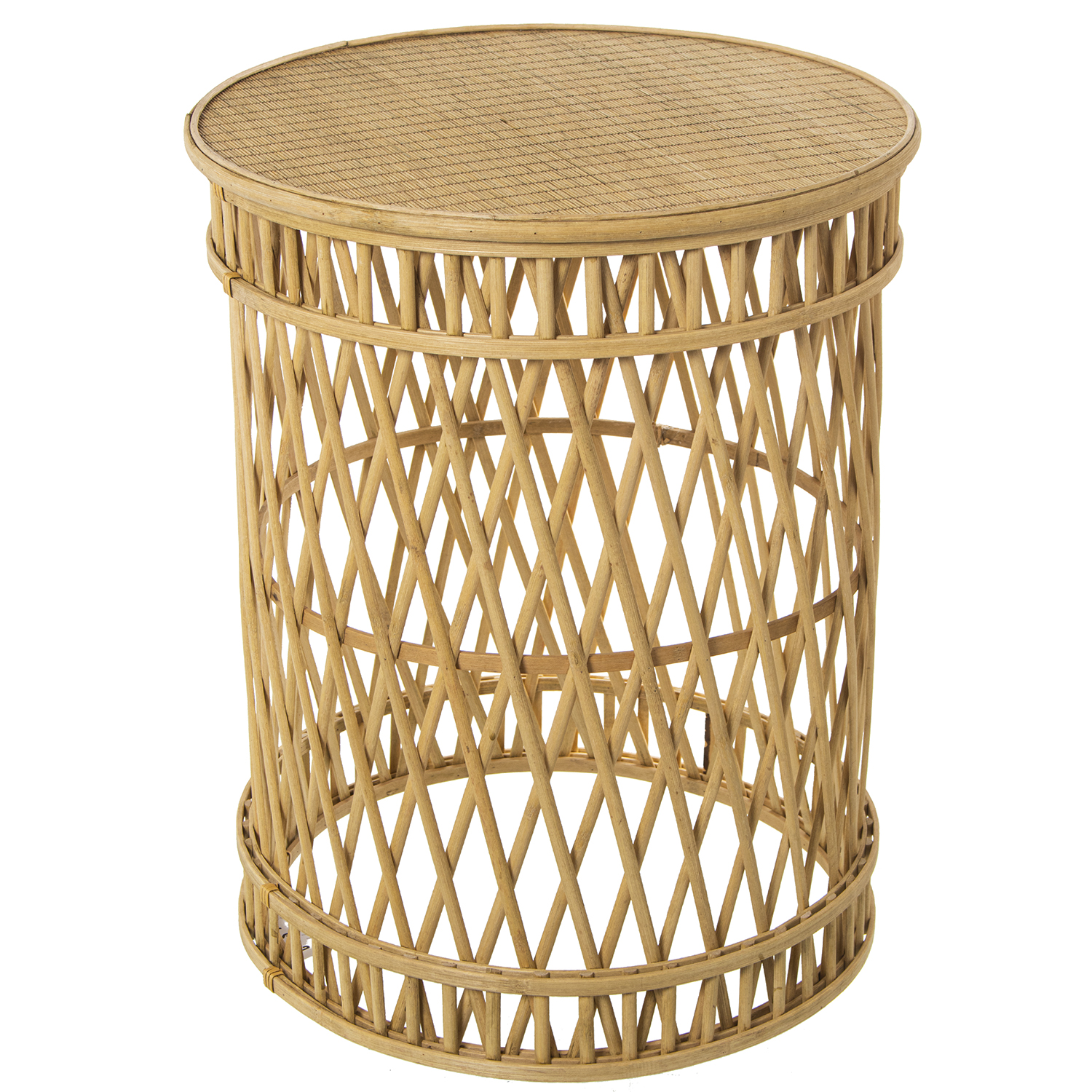 Mesa auxiliar bambu natural 38x47cm