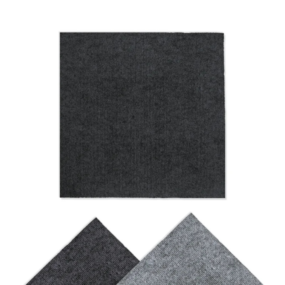 Arquiservi - Moqueta en loseta Capuleto Gris Oscuro 50x50 | Alta Resistencia, Antiestática, Fácil Instalación y Diseño para Oficinas y Hogar