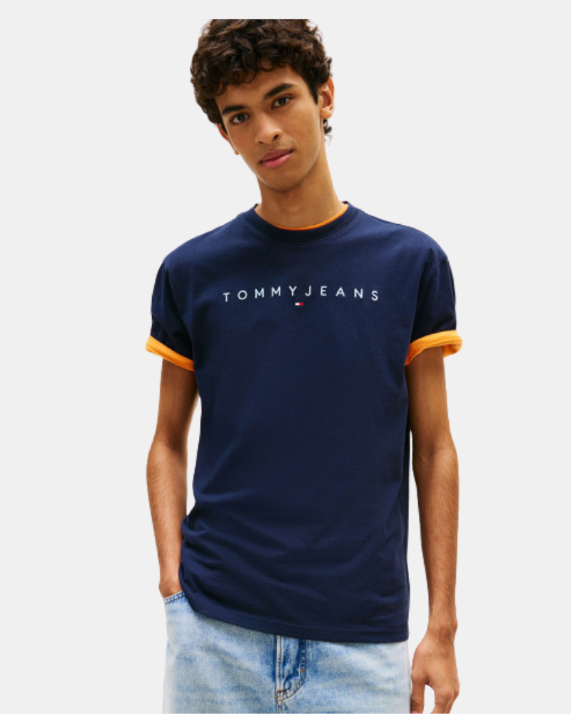 TOMMY HILFIGER DM0DM20744C3Q Camisetas Manga corta Hombre Azul