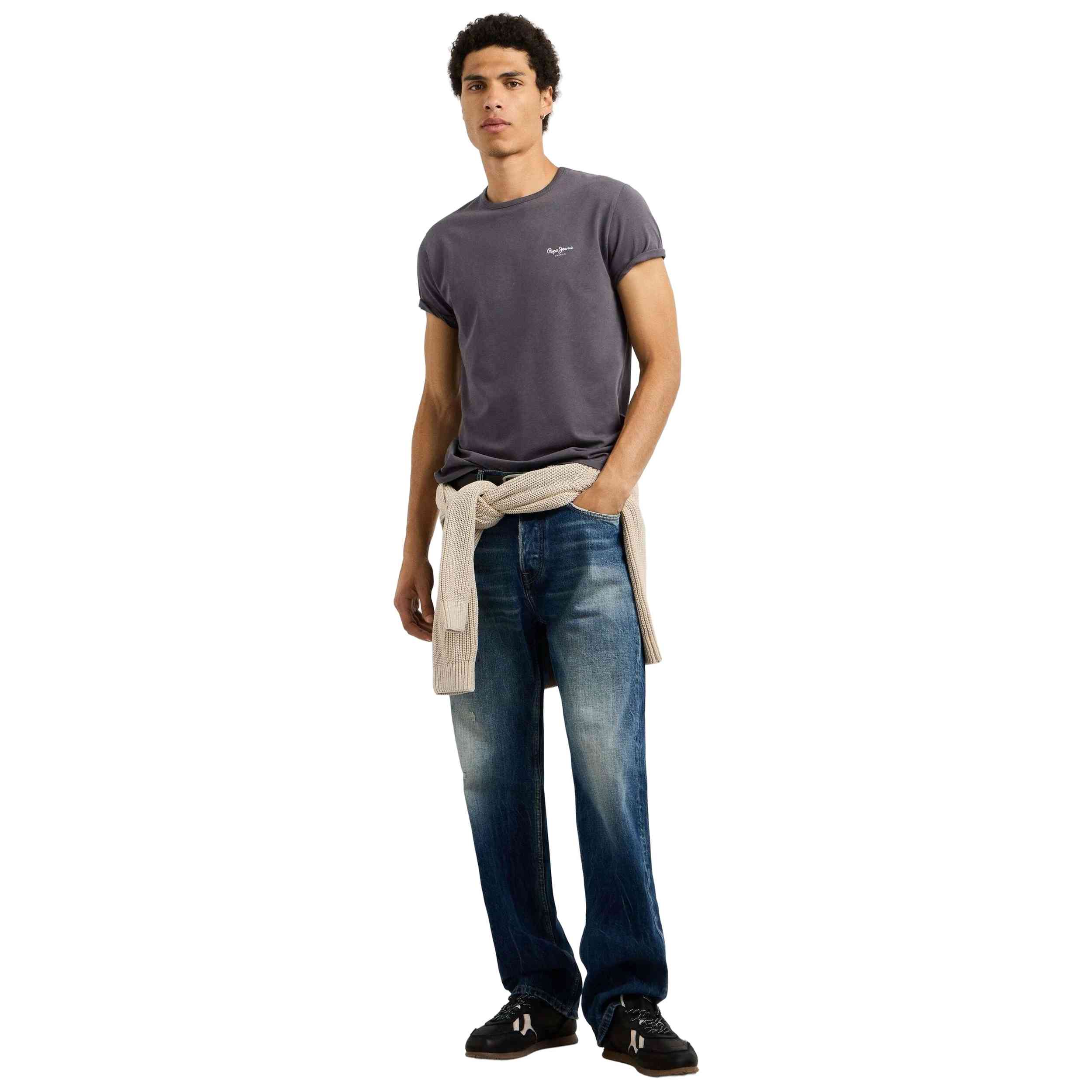 Camiseta De Manga Corta Pepe Jeans modelo Original Basic 3N para Hombre en color Gris