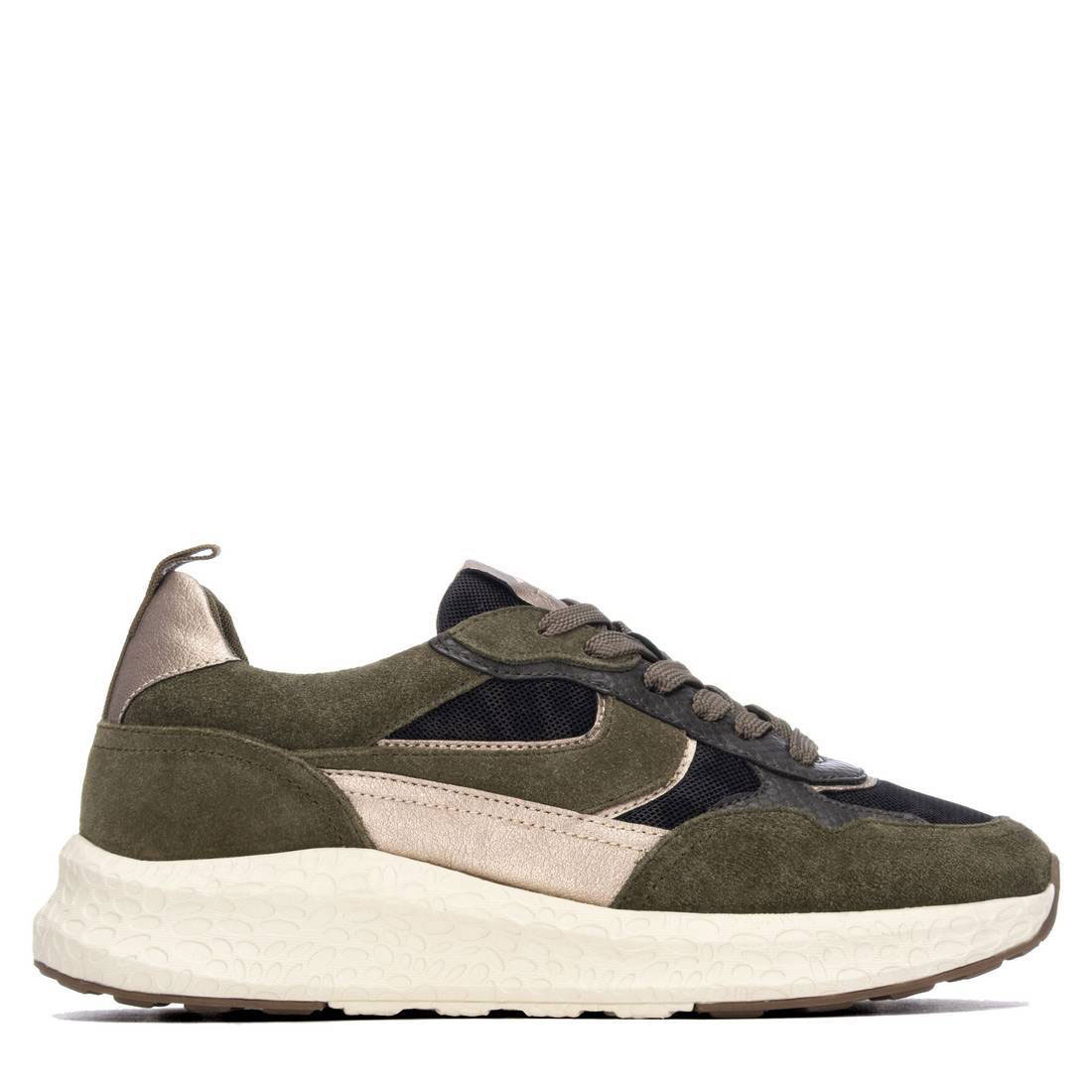 Xti Zapatilla de diseño moderno 146145-KAKI , para Mujer