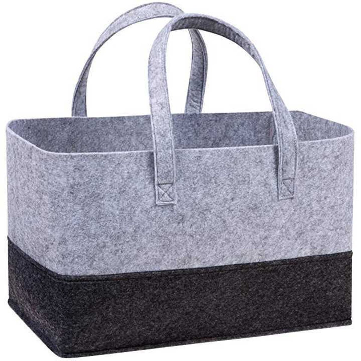 Bolso de mano, bolsa de compras, cesta de compras plegable, bolsa de compras grande, bolso de fieltro, bolsa de compras reutilizable, cesta de compras de fieltro, adecuado para compras, viajes y almacenamiento.