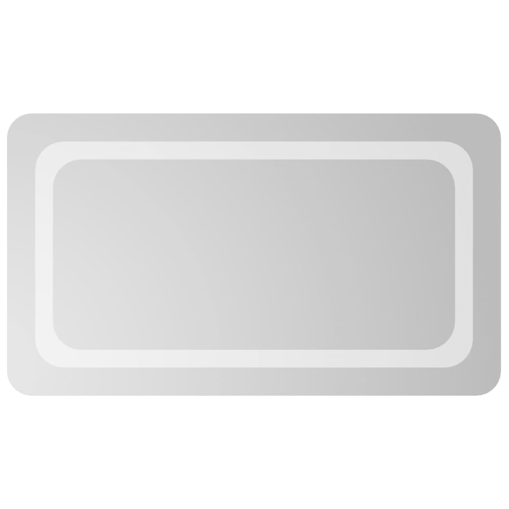 vidaXL Espejo de Baño con LED Tocador Ducha Cuarto Mueble Adorno Dimensiones 40 x 60 cm,  40 x 70 cm,  50 x 80 cm y mas