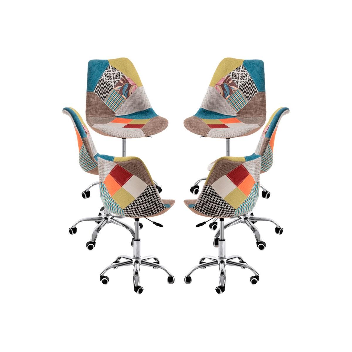 Regalos Miguel - Packs Sillas - Pack 6 Sillas Neo Patchwork - Patchwork Blue