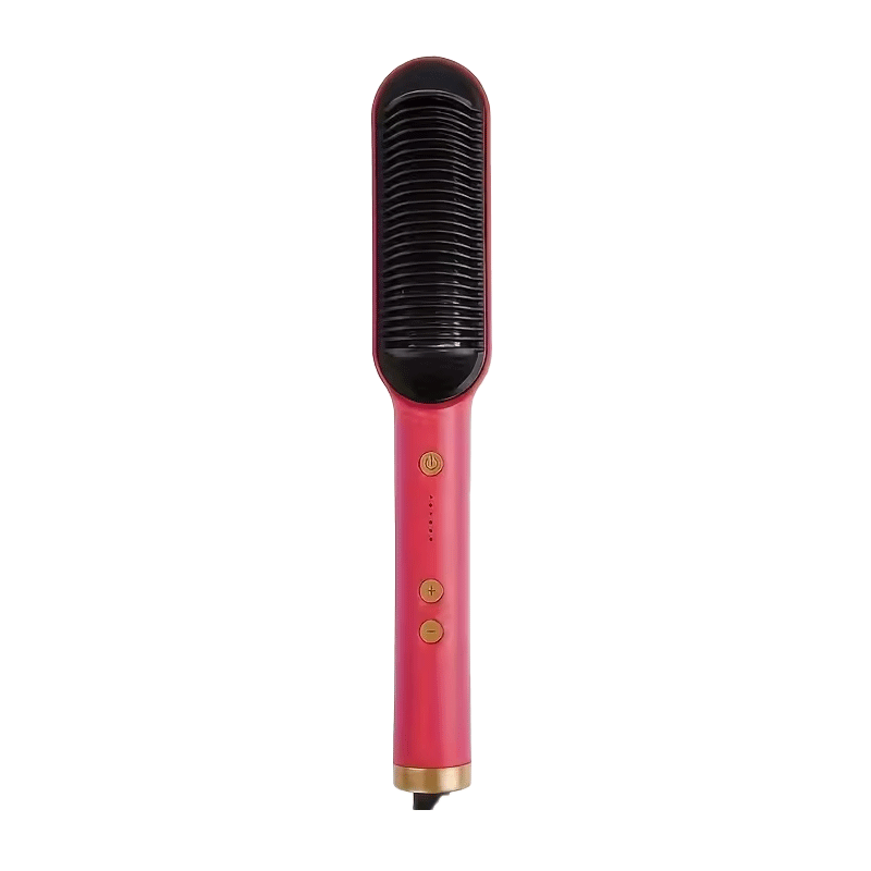 Peine caliente, rizador 30s calentamiento rápido, Anti-escaldaduras, multivelocidad, alisado eléctrico, estilo de moda, herramienta de cepillo de pelo de hierro, herramienta de peinado para rizar el cabello liso eléctrico