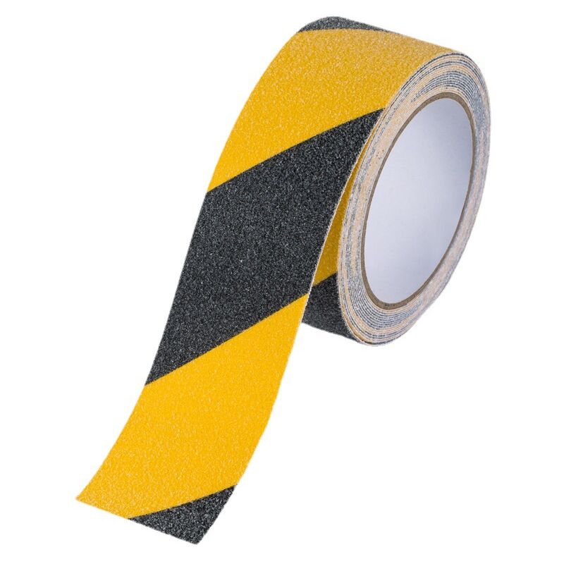 CA Antideslizante Cinta de Segurad Cinta Antideslizante Autoadhesiva 5 cmx10m1 Rollo (Negro y Amarillo) BSRITO