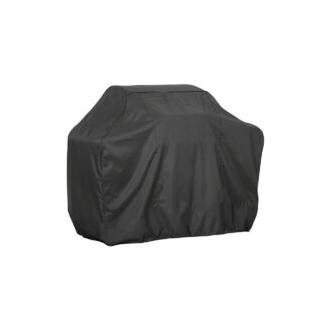 CA Funda para parrilla de tela Oxford 210D, con revestimiento negro plateado, impermeable, duradera, resistente al desgarro y al polvo, apta para barbacoas, parrillas de gas y parrillas eléctricas de carbón.