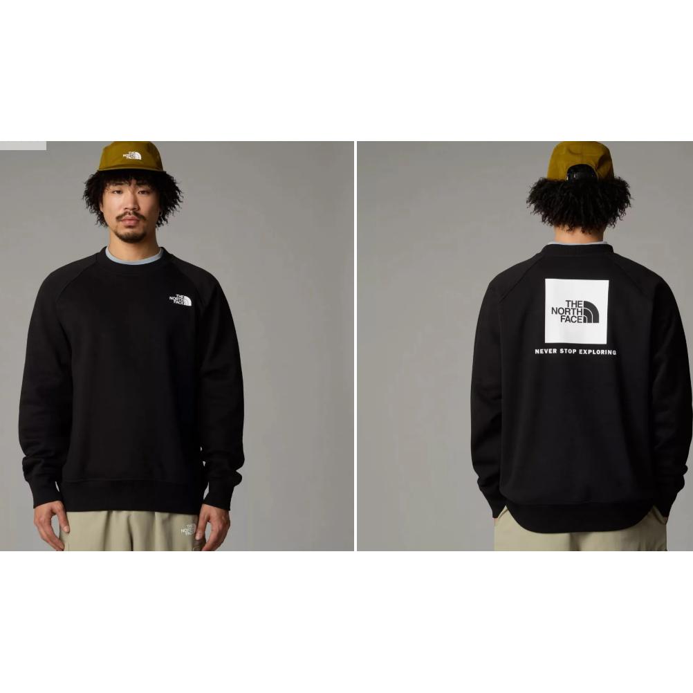 THE NORTH FACE (NORTH) Sudadera The North Face Raglan Box NSE Crew Hombre – TNF Black