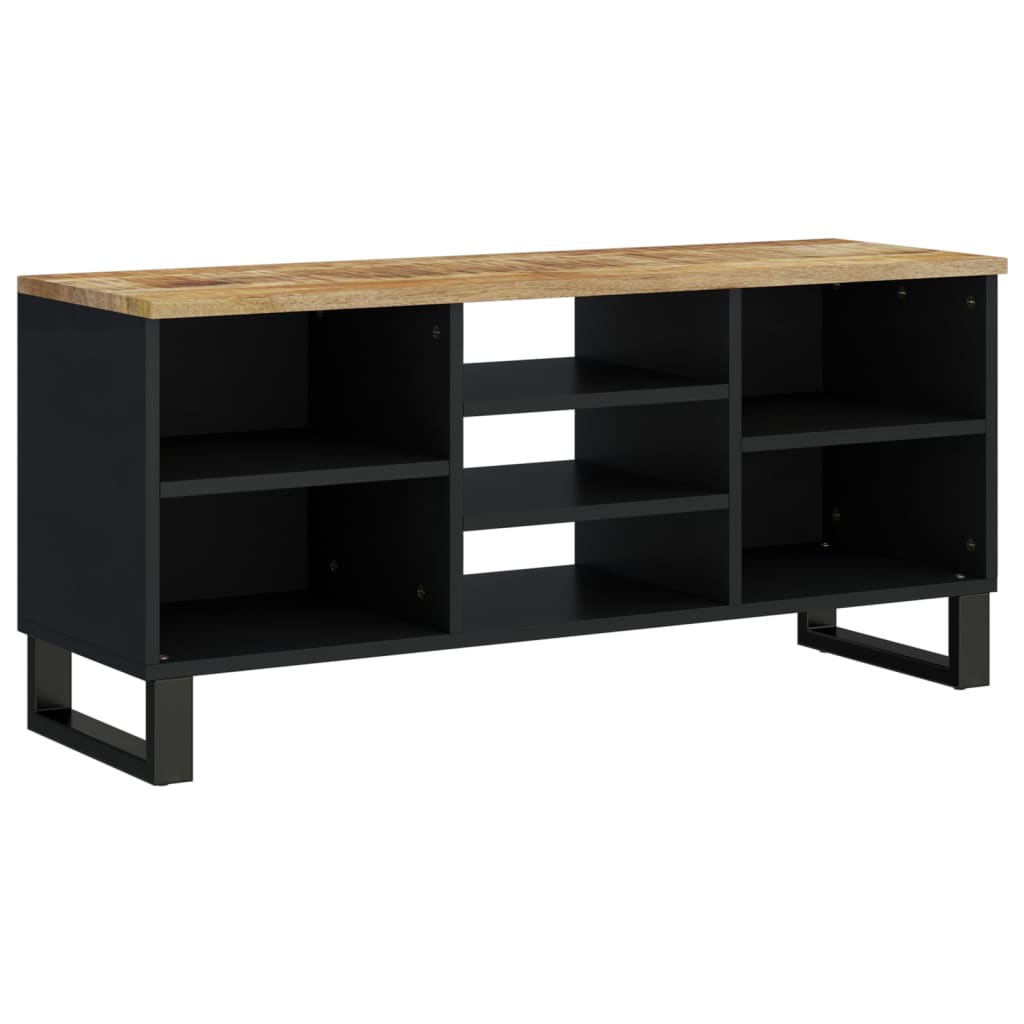 vidaXL Mueble de TV madera mango y madera contrachapada 100x33x46 cm