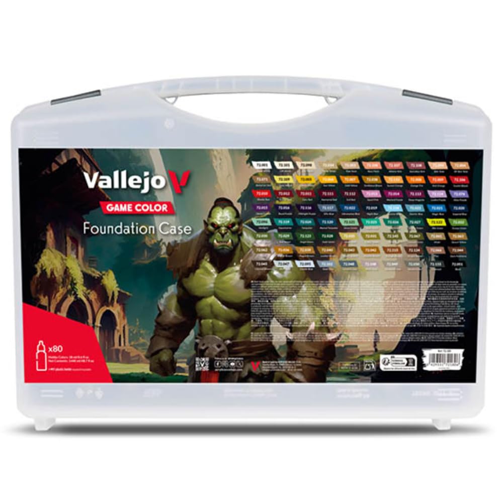 Vallejo Maletín Game Color Foundation Case 80 Frascos Opacos